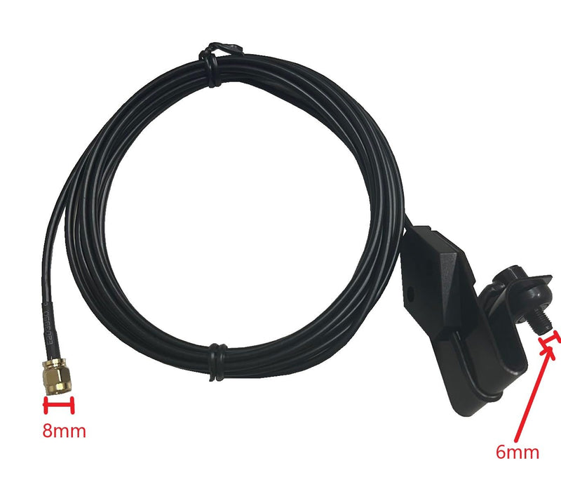 TW-MB-WCMS Window Clip Mounts for Handheld Antenna Two Way Radio Accessories Car Mounts Bracket The end of Cable is SMA Male Connector The Center of TW-MB-WCM is SMA Female Connector