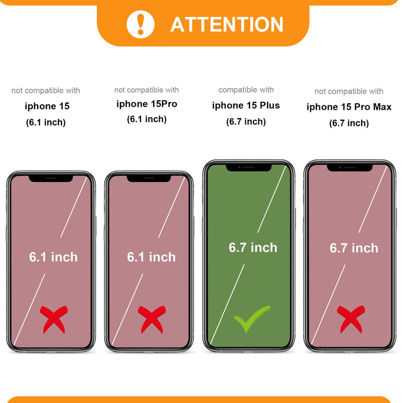Bocasal Crossbody Wallet Case for iPhone 15 Plus, RFID Blocking PU Leather Zipper Handbag Purse Flip Cover, Kickstand Folio Case with Card Slots Holder Wrist Strap Lanyard 5G 6.7 Inch (Rose Gold) Rose Gold