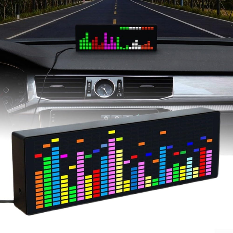Music Spectrum Display, Music Spectrum Display Analyzer, VU Meter, RGB Audio Level Display, Amplifier Board, Color LED Screen, Voice Control + Wire Control