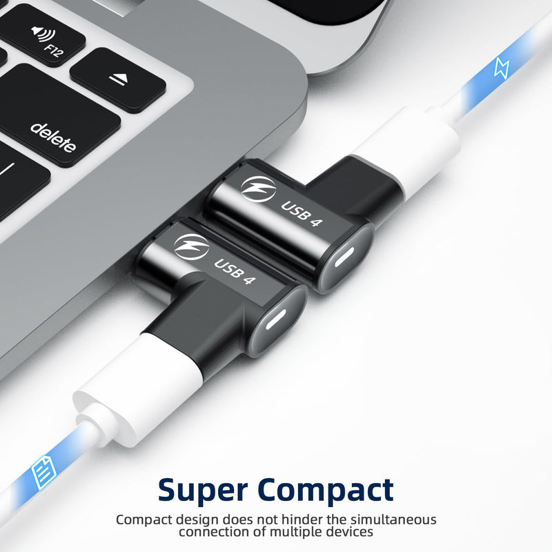140W Straight + 240W 90 Degree USB C Magnetic Adapter - 4 Pack
