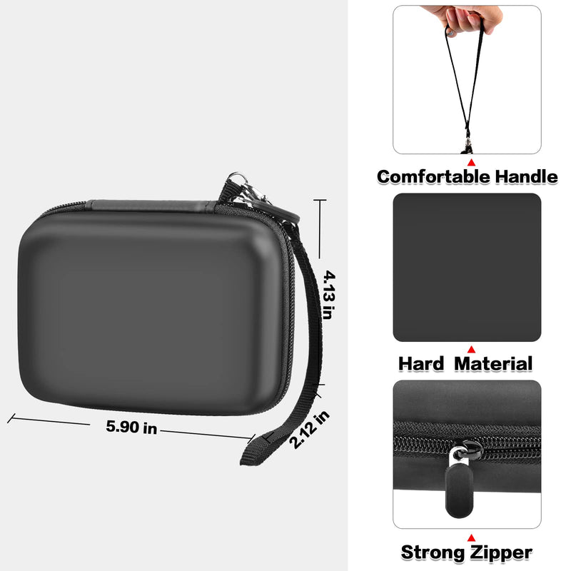 Case Compatible with Phomemo D30 Label Maker Machine with Tape - Portable Bluetooth Thermal Label Printer Name Price Sticker Tag Printer Black