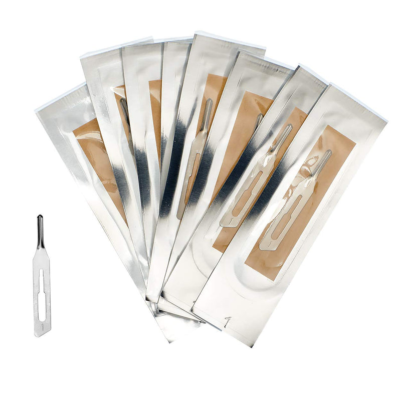 May 10 x Hollow Chisel Blades Figure 1 Sterile, Suitable for Scalpel Holder No. 3 - Sterile Blades for Foot Care & Podiatry for Removing Corns, Calluses in Nail Fold & Ingrown Nails