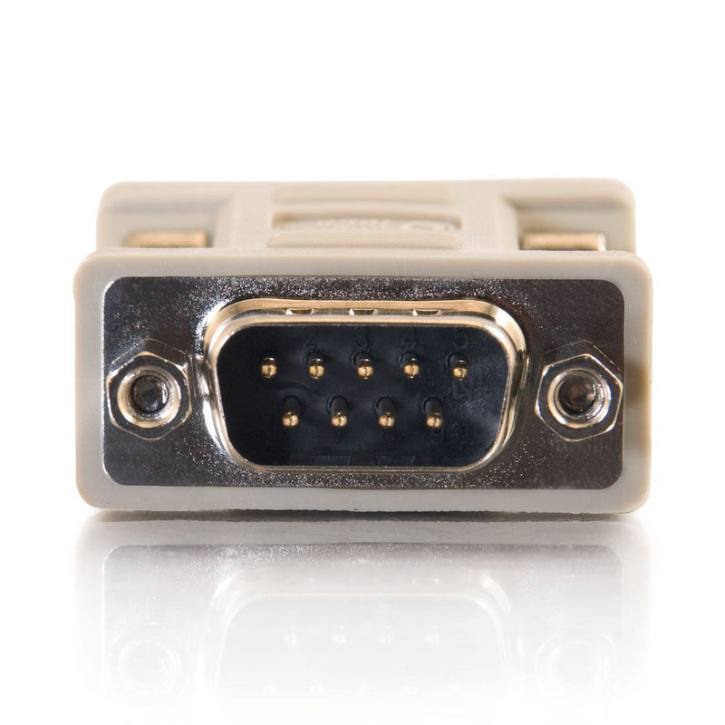 C2G 08075 DB9 Male to DB9 Female Serial RS232 Null Modem Adapter, Beige