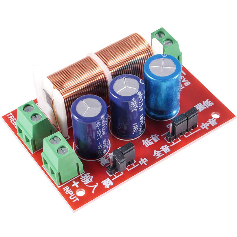 [AUSTRALIA] - 400W Adjustable Multi Speaker Treble/Bass 2 Unit Audio Frequency Divider 2 Way Crossover Filters Updated Version (4pcs) 4pcs 