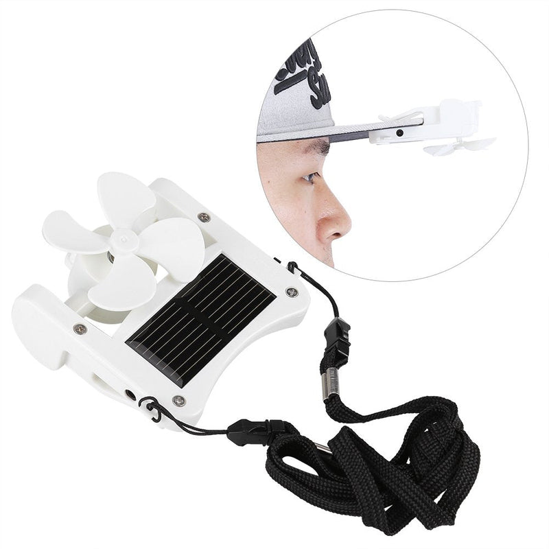 Yosoo Portable SolarFan, Solar PowerHat Clip on Mini Fan Pocket Clips Solar Hat Sport Fan USB Hanging Cooler for Indoor Ourdoor