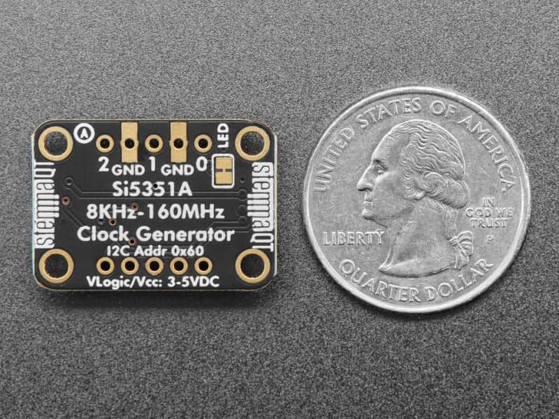 Adafruit Si5351A Clock Generator with STEMMA QT - 8 kHz to 160 MHz