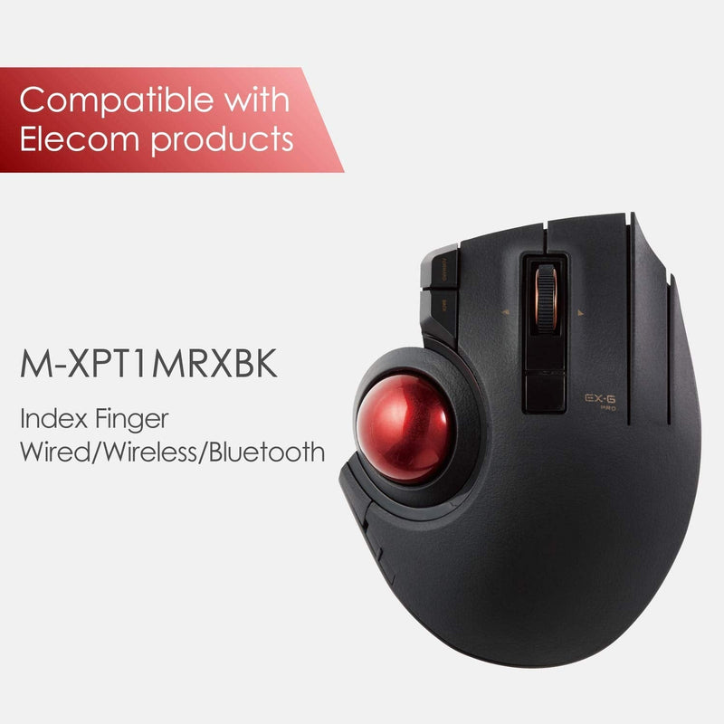 ELECOM Trackball Replacement for 34mm/1.34", Trackball mouse, EX-G, DEFT, bitra, HUGE, Relacon, Red ball (M-B1RD)