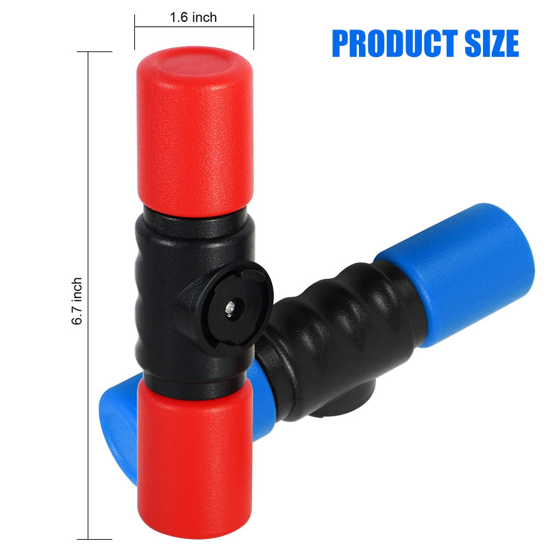 RANMING Twist Shaker 3PCS Double Row Shakers Percussion Instruments Set Medium Volumelatin Latin Percussion Instruments for Studio,Band,Drummers(Yellow-Blue-Red) Yellow-Blue-Red