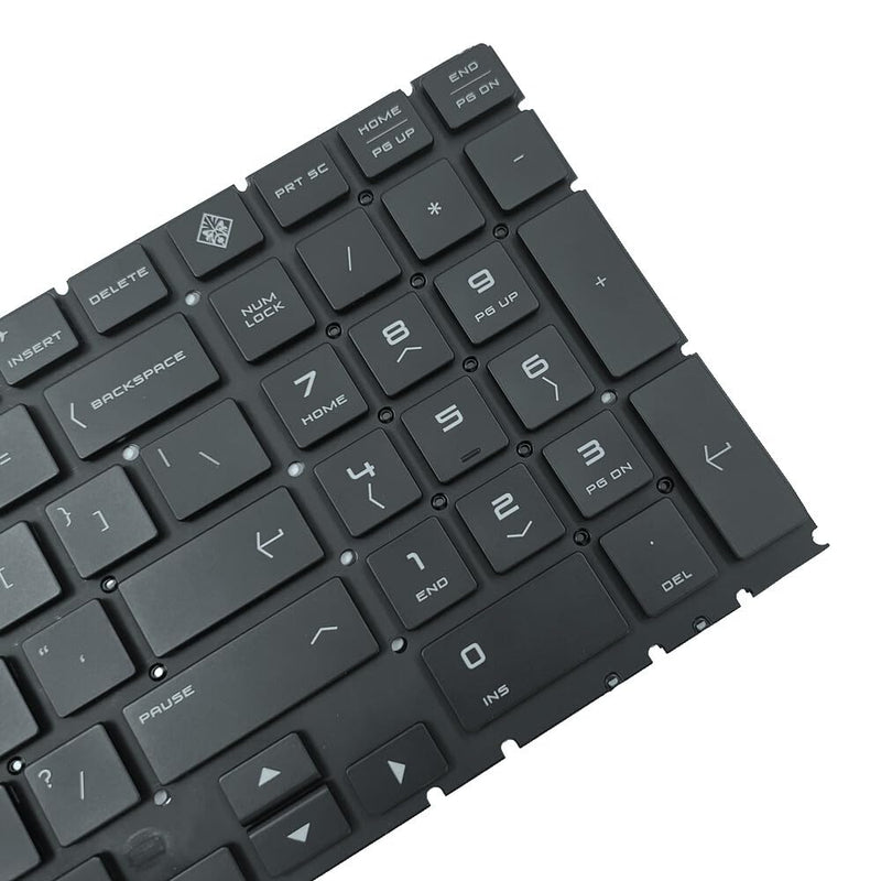 GinTai US Keyboard for HP Omen 17-CB 17-cb1070nr 17-cb1072nr 17-cb0080nr | 17-cb0050nr 17-cb0060nr 17-cb1097nr 17-cb1010ca Omen 15-DC, NSK-XP2BQ 9Z.NF3BQ.201 L32775-001 Laptops Keyboard RGB Backlit US