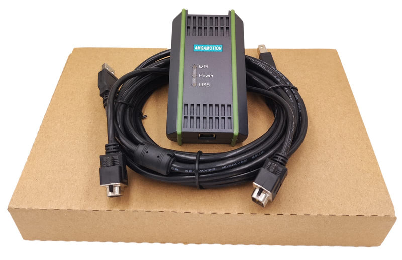 16ft PLC Cable for Siemens S7-200/300/400, 6ES7 972-0CB20-0XA0, USB/MPI, Data Download, Programming