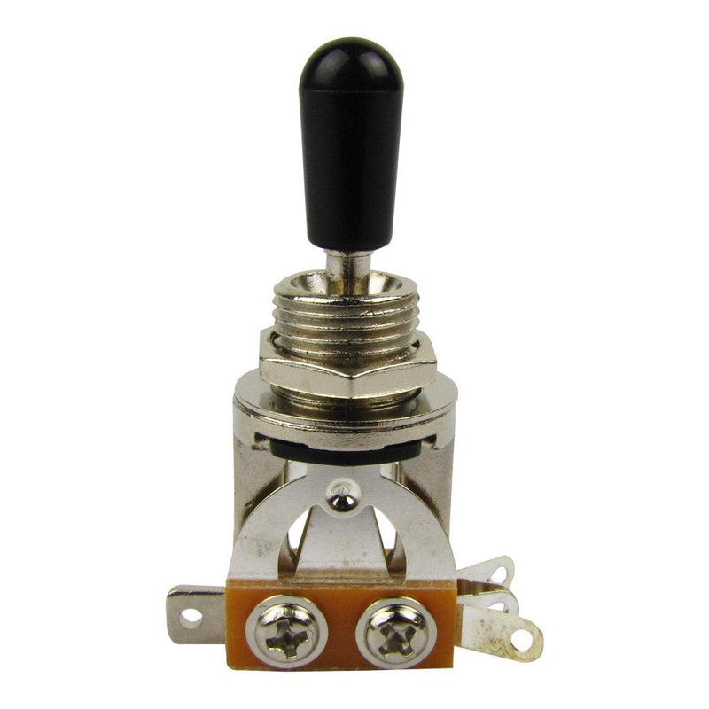 Musiclily Plastic 3 Way Pickup Selector Toggle Switch for Gibon Epiphone Les Paul Guitar Part, Black Tip (Pack of 2)
