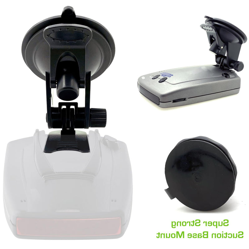 ChargerCity Enhanced Suction Windshield Suction Cup Mount for Escort Passport, Beltronics and Rocky Mountain Phantom-T Radar Detectors (Please Verify Compatibility Models)