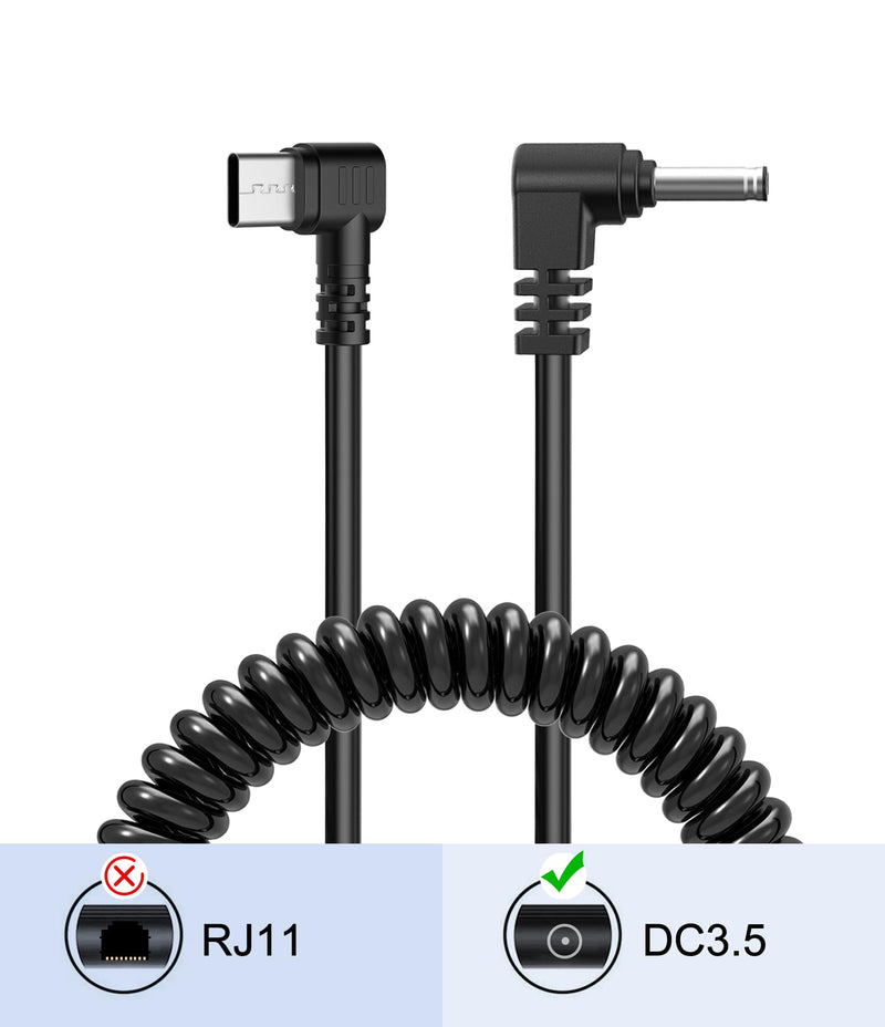[AUSTRALIA] - Radar Detector Cable,USB C to DC3.5 Plug Cable,Replacement Power Cable for Radar Detectors,for Cobra Whistler Escort Valentine One Uniden Beltronics Radar Detectors (DC3.5-6.56FT) DC3.5-6.56FT 