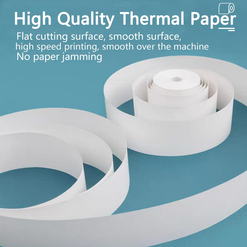 12Rolls Mini Printer Paper, Thermal Sticker Paper,Self-adhesive, Instant Camera Print Refill Paper，photo Printer Label Compatible with Kidizoom Print Camera Most Kids Instant Camera(57 * 25mm)