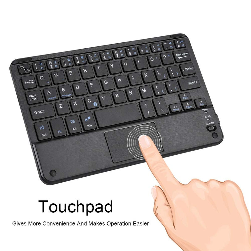 Wireless Keyboard, Portable Universal 7inch Wireless Bluetooth Keyboard with Touchpad for Tablet/Mobile Phone/PC, Compatible for Windows for Android
