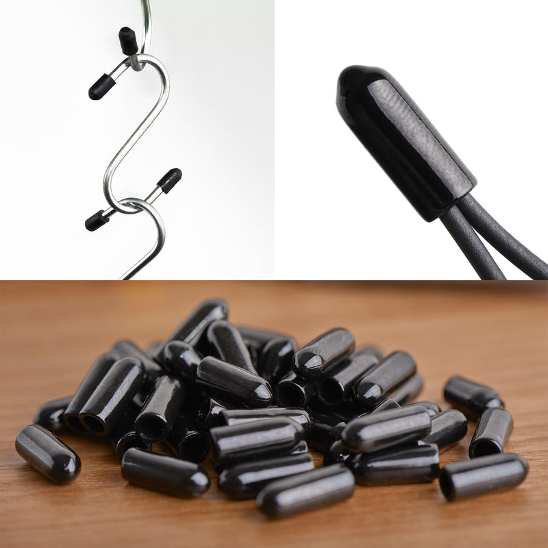 sourcing map Shrinking End Cap 8 mm ID x 25 mm L 2:1 Waterproof Electric Drath Wrap Adhesive Lined Sealed Heat Shrink Tube Caps for Drath Cable Pack of 50