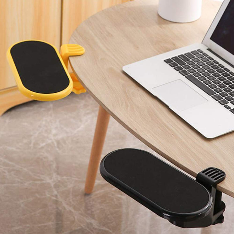 SKYZONAL Ergonomic, Adjustable Computer Desk Extender Arm Wrist Rest Support Mouse Pad Desk Computer Armrest Wrist Rest (Black) Black & Small Size