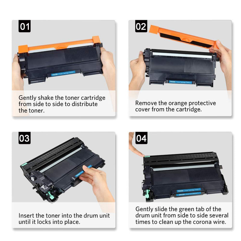 v4ink Compatible Drum Unit Replacement for Brother DR420 to use for HL-2240 HL-2240D HL-2270DW HL-2280DW MFC-7360N MFC-7460DN MFC-7860DW Brother IntelliFax-2840 2940 DCP-7060D DCP-7065DN Printer
