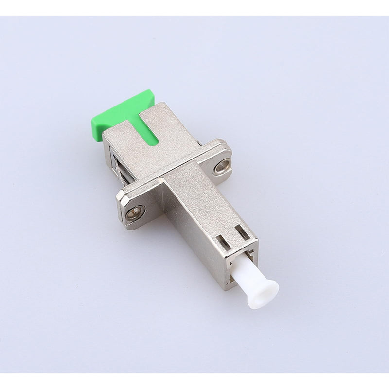 Pack of 2 Fibre Optic Adapter, SC/APC Female to LC/APC Male Singlemode, LC to SC Adapter, for Durable and Fast Fibre Optic Coupling