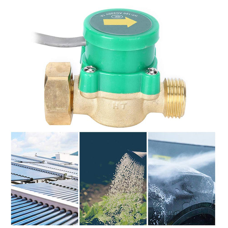 220V Water Pump Flow Sensor Booster Pump Switch Brass Pipeline Switch Electronic Pressure Automatic Control Tap