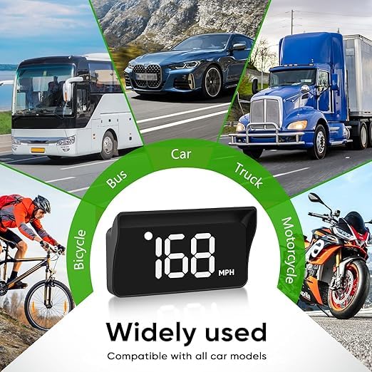 Heads Up Display for Cars Windshield, GPS System Accessories Holder for Car Windshield White