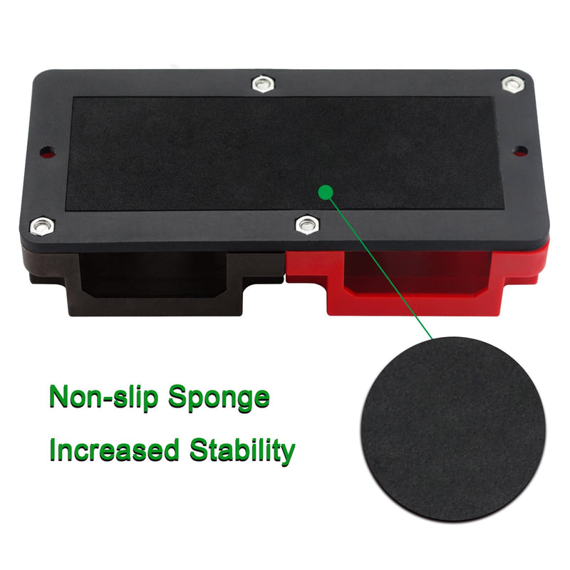 400A Busbar 12V-48V DC Heavy Duty Copper Power Distribution Block 8XM10 (3/8") Terminal Studs Positive Negative Independent Module with Cover Battery Bus Bar for Car RV Truck Boat (Red&Black)