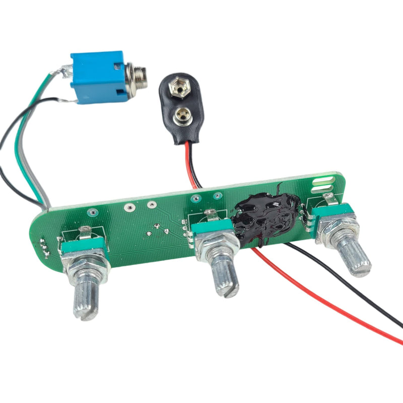 Kaynes JB jazz electric bass active electronic amplifier circuit Pickup Wiring Harness BJB Preamp with Gain