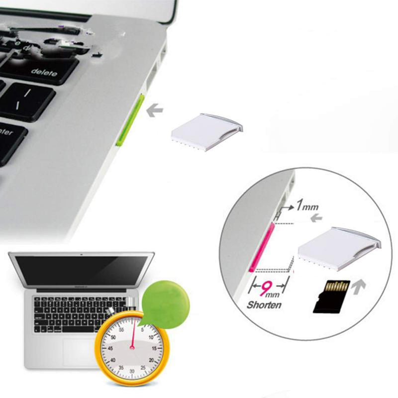 chenyang Micro SD TF to SD Card Kit Mini Adaptor for Extra Storage MacBook Air/Pro/Retina 5PCS