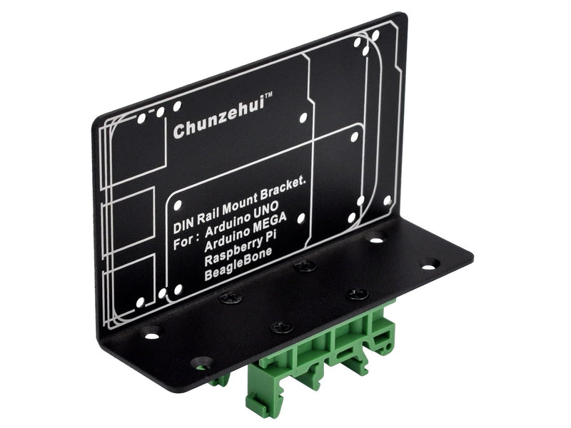 DIN Rail Mount Bracket for Raspberry Pi 1A+ 1B+ 2B 3B 3B+ 4B 5 Zero/Arduino UNO R2 R3 R4 Mega2560 / BeagleBone