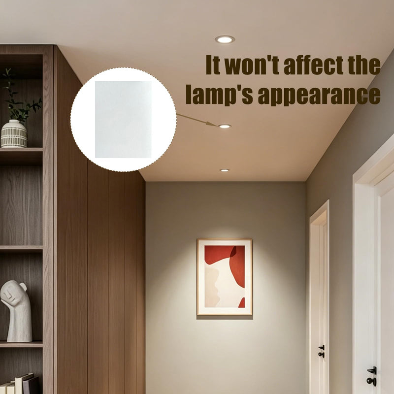 6 Pcs Light Diffuser Sheet Adhesive Sticker, Diffusion Cover Sheet Anti-Glare, Lighting Diffusion Sticker for Soften LED Downlight Ceiling Lighting LED Panel (11.8x8.2 Inches)