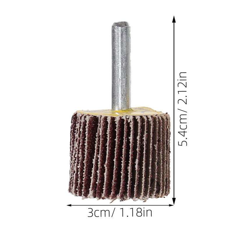 DECOMELODY 8 x Electric Straight Grinder Sanding Disc Abrasive Wheel Slat Grinding Wheel for Drill Car Silicon Carbide Grinding Wheel Wire Flap Wheel Steel