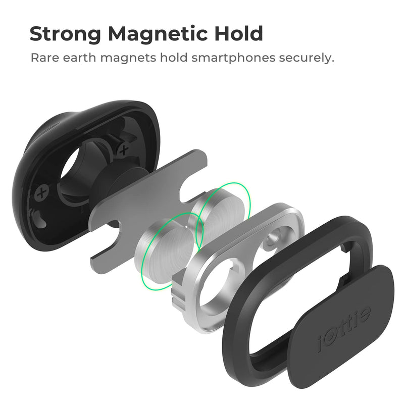 iOttie iTap 2 Magnetic Dashboard Car Mount Holder || Cradle for Samsung Galaxy S22, Google Pixel 7, Motorola Moto G, OnePlus 10, Sony Xperia & Other Android Smartphones Dash Mount