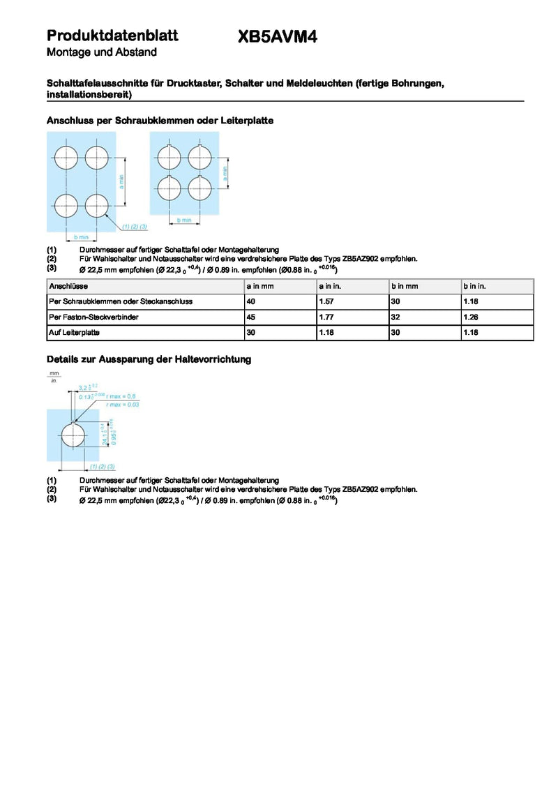 [AUSTRALIA] - Schneider Electric XB5AVM4 Pilot Light And LED, Alarm Indicators, 230V-240V 240 V Red 
