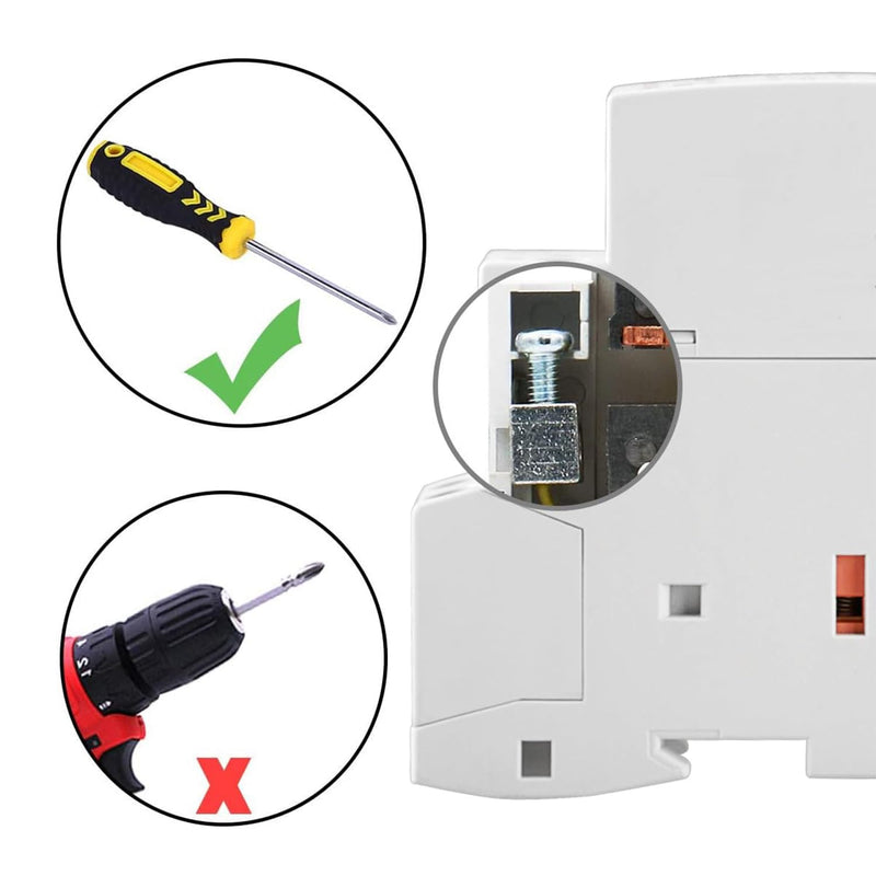 [AUSTRALIA] - YJYUIU AC Contactor, 2-Pole, 25A, AC 220V/240V, 50/60Hz, DIN Rail 35mm (OCT25 2NO) OCT25 2NO 
