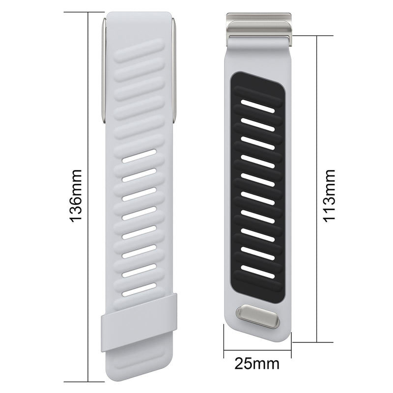 Watch Case xDfind Silicone Sports Watch Band Dark Grey + Orange For WHOOP 5.0
