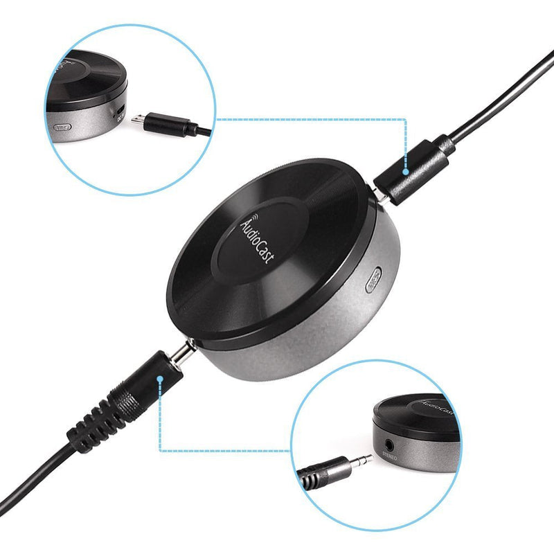 [AUSTRALIA] - M5 AudioCast WiFi Wireles Audio Adapter Airplay DLNA Spotify iHeartRadio Supporting Stream Audio to Speaker Systems Over 2.4G Wi-Fi Network Multi Room Supported 