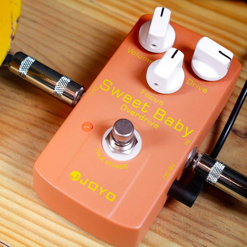 JOYO Overdrive Pedal Low-Gain Adapt to Various OD Styles for Electric Guitar Effect - True Bypass (Sweet Baby JF-36) Low-Gain,Overdrive Orange-red