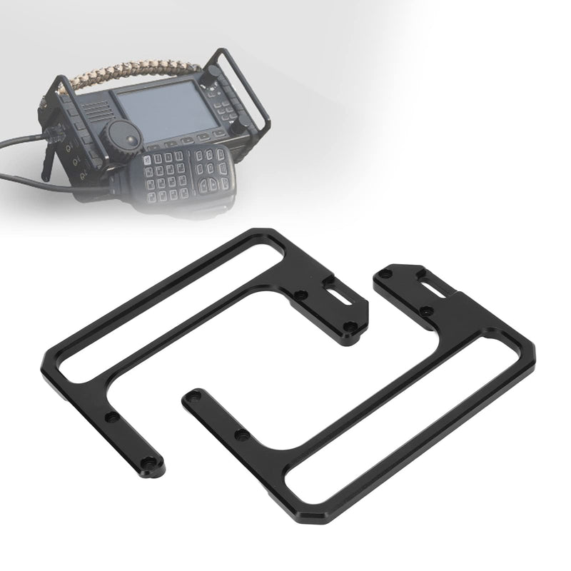 [AUSTRALIA] - plplaaoo Metal Shortwave Radio Shield, Shortwave Radio Protection Bracket CNC Aluminum Alloy Side Handle, Side Handle Radio Shield, for X6100 Shortwave Radio Protection 