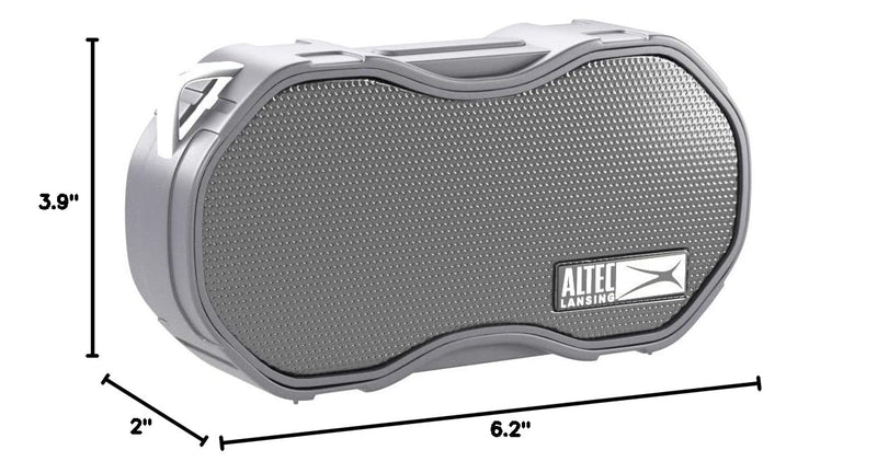[AUSTRALIA] - Altec Lansing - Baby Boom Waterproof Bluetooth Speaker, Wireless & Portable for Travel & Outdoor Use, Deep Bass & Loud Sound, 1 Pack (Black) Black 