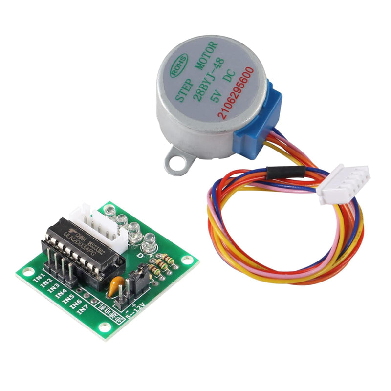 AEDIKO 2 Sets 28BYJ-48 ULN2003 5V Stepper Motor + ULN2003 Driver Board