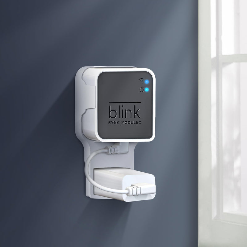 256GB USB Flash Drive & Wall Mount for Blink Sync Module 2 with Short Cable – Declutter, Save Space, and Effortlessly Enhance Security