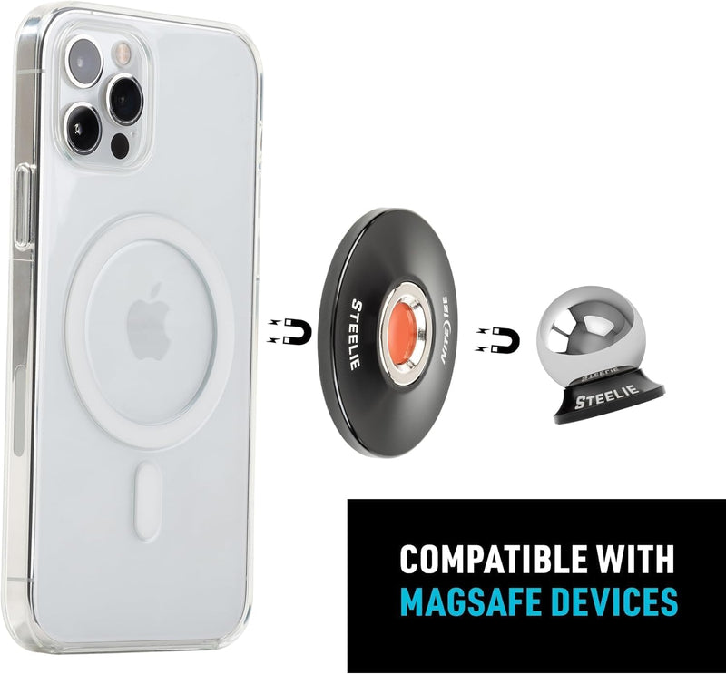 Upgraded Universal Orbiter Plus Dash Mount - Magnetic Phone Mount for Car Dashboards - Car Dashboard & Cell Phone Accessories - for All Models of iPhones & Samsung