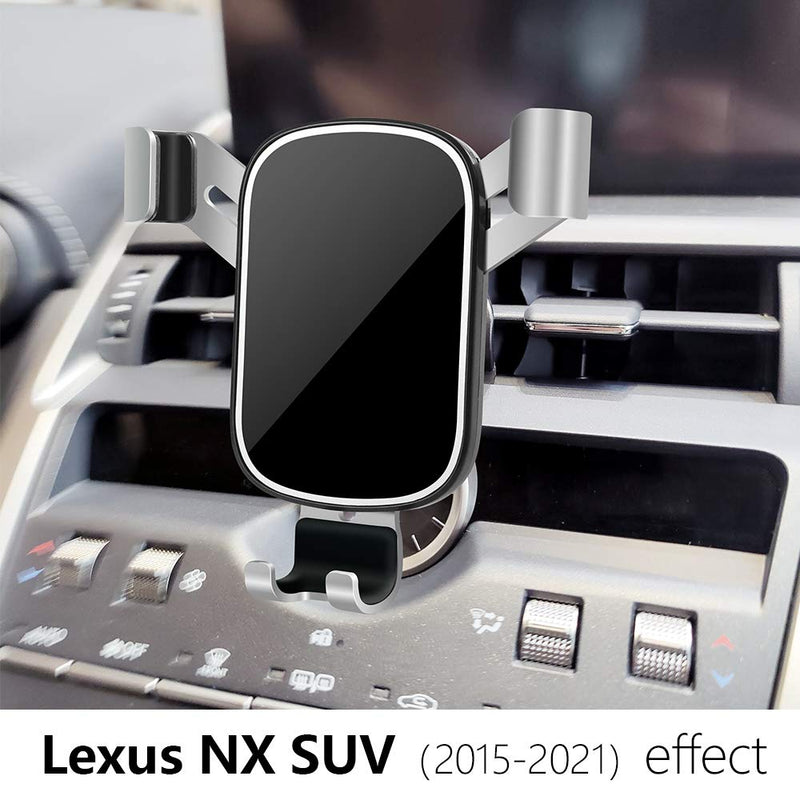 LUNQIN Car Phone Holder for Lexus NX 2015 2016 2017 2018 2019 2020 2021 NX300h NX300 NX200t SUV Auto Interior Accessories Best Cell Phones Mount Cellphone Mobile Cradle Charging Navigation Bracket