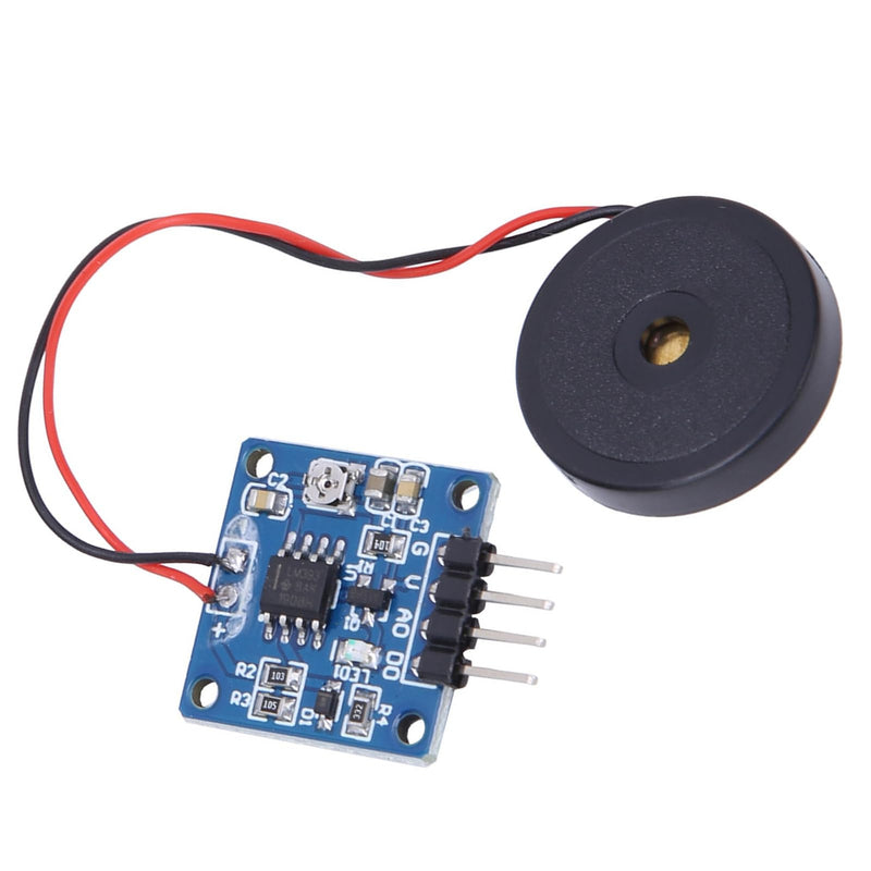 [AUSTRALIA] - Vibration Switch Module 5.0V DC AD/DO 0.8 x 0.8 Inch Piezoelectric Vibration Tapping Sensor Module 