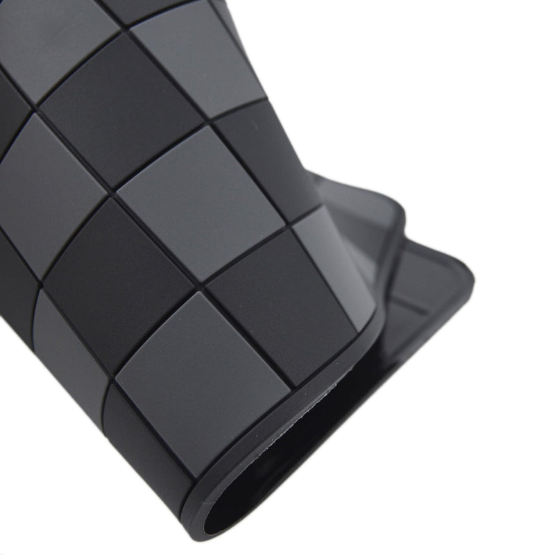 [AUSTRALIA] - Zorratin Checkered Anti-Slip Rubber Gripper Pad Tray Mat for Key Fob Sunglasses Cell Phone, Heat-Resistant on Dashboard or Armrest Interior Accessories Washable Flat Black and White Checkered 