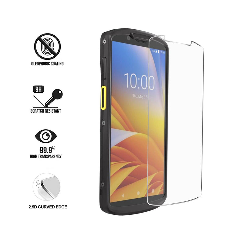 3pcs Tempered Glass Screen Protector for Zebra Symbol TC53 TC58 Handheld Barcode Scanner Mobile Computer, 9H Scratch-Resistant HD Protective Film