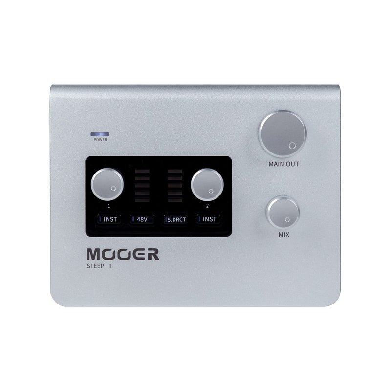 MOOER SteepⅡ Multi-platform Audio Interface for Professional Recording, MIDI in/out Stero Soud With 24bit/192 Khz Ports, Support App Software,(STEEP II) STEEP II