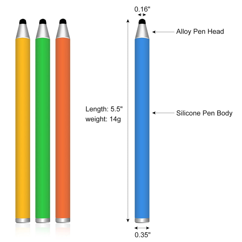 Granarbol Kids Stylus Pens for Touch Screens,Capacitive Stylus Kids Pens for iPad iPhone Tablets Samsung Galaxy All Universal Touch Screen Devices(4 Pack)