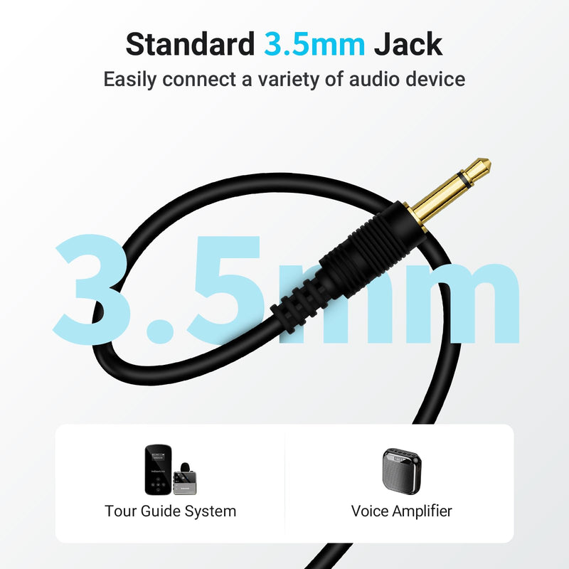 IndoorLink Over Ear Headworn Microphone for Churches, Factory/Museum Visit, Exhibition, Court.
