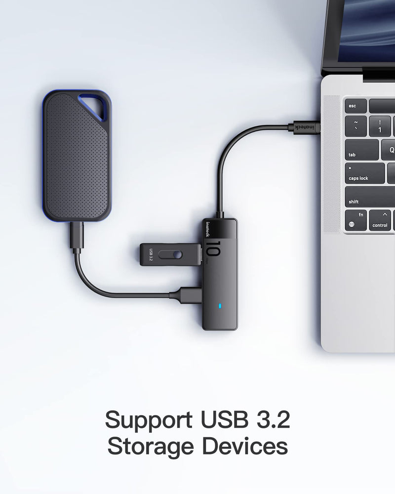 Inateck USB 3.2 Gen 2 Speed, USB C to USB Hub with 4 USB A Ports, HB2025
